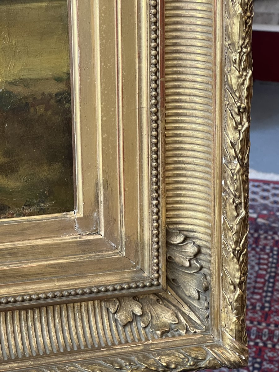 Oil Painting On Canvas Attributed To Auguste André Lançon (1837-1887)-photo-5