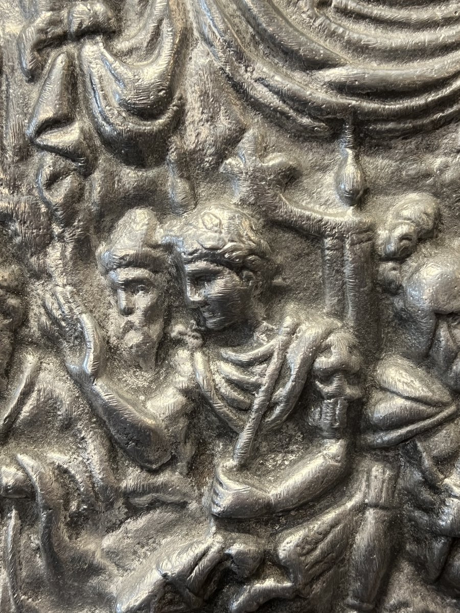 Facing Escutcheon Or Rondache, In Finished Cast Iron, 16th Century-photo-4