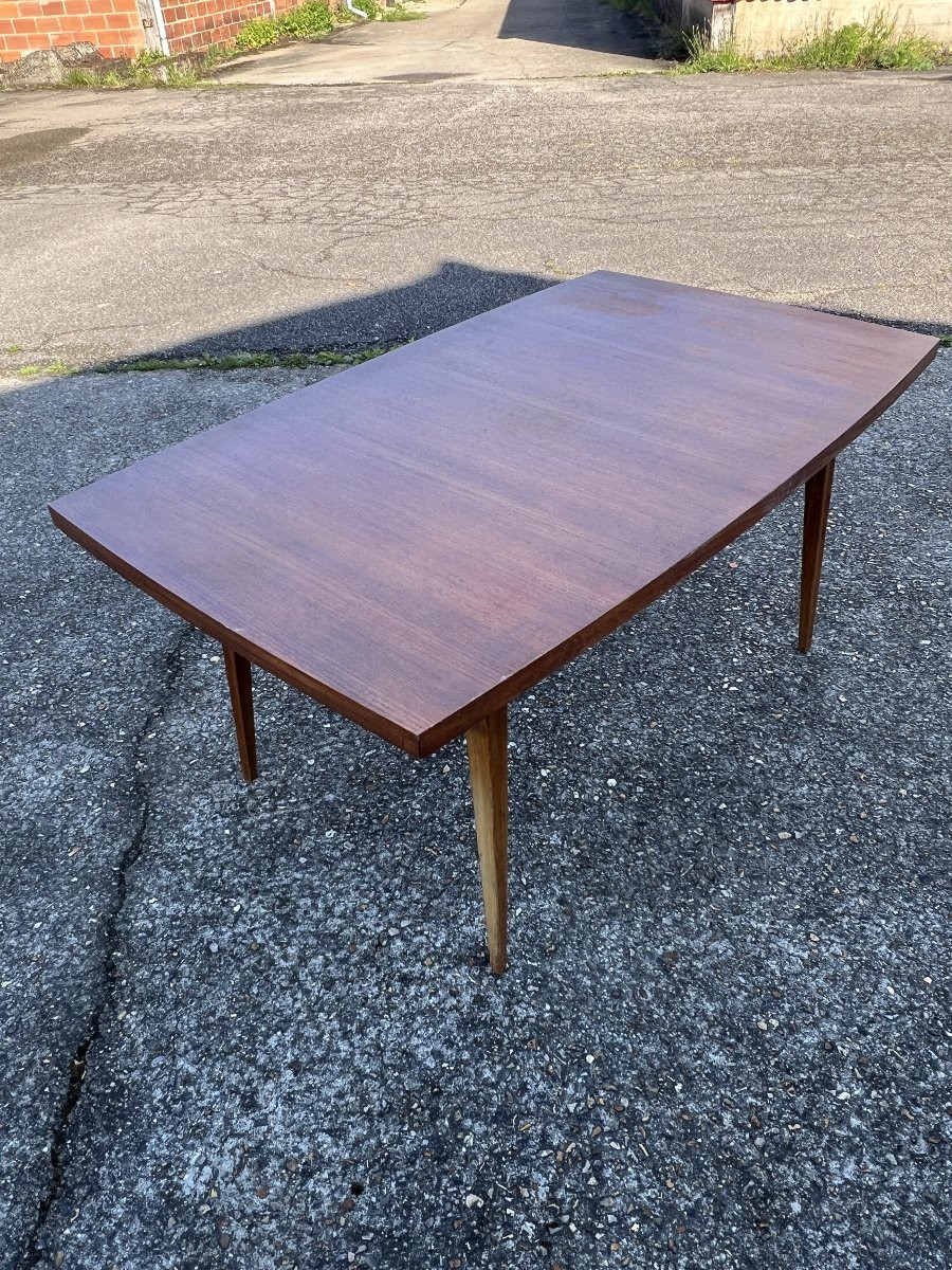 Table avec rallonges en teck, style scandinave, édition EROS, vers 1960,  dimensions 227x 90 cm-photo-5