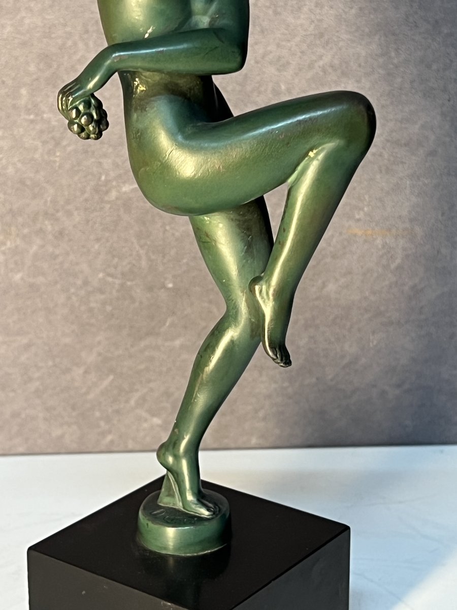 Sculpture Art déco « Vendanges »  Une œuvre  de Marcel Bouraine (Denis). Max Le Verrier-photo-6