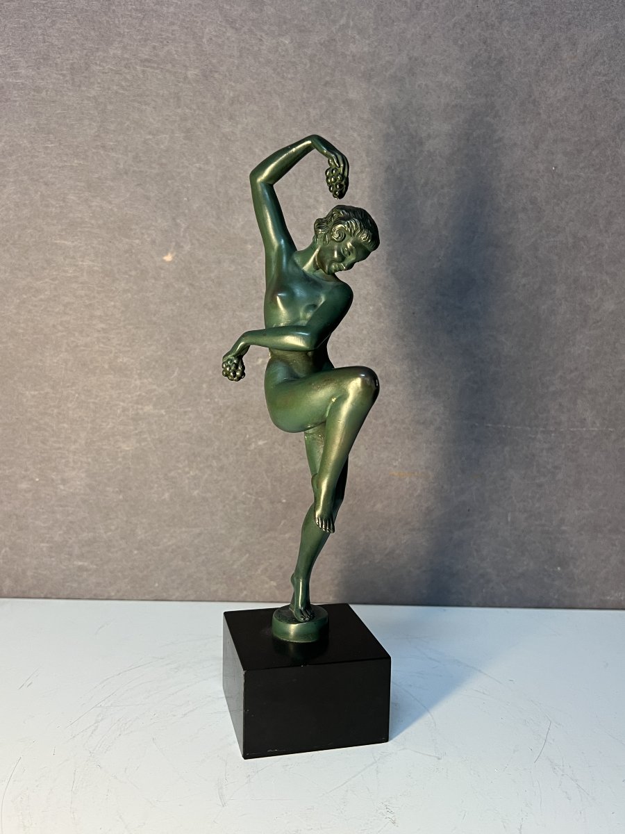 Sculpture Art déco « Vendanges »  Une œuvre  de Marcel Bouraine (Denis). Max Le Verrier