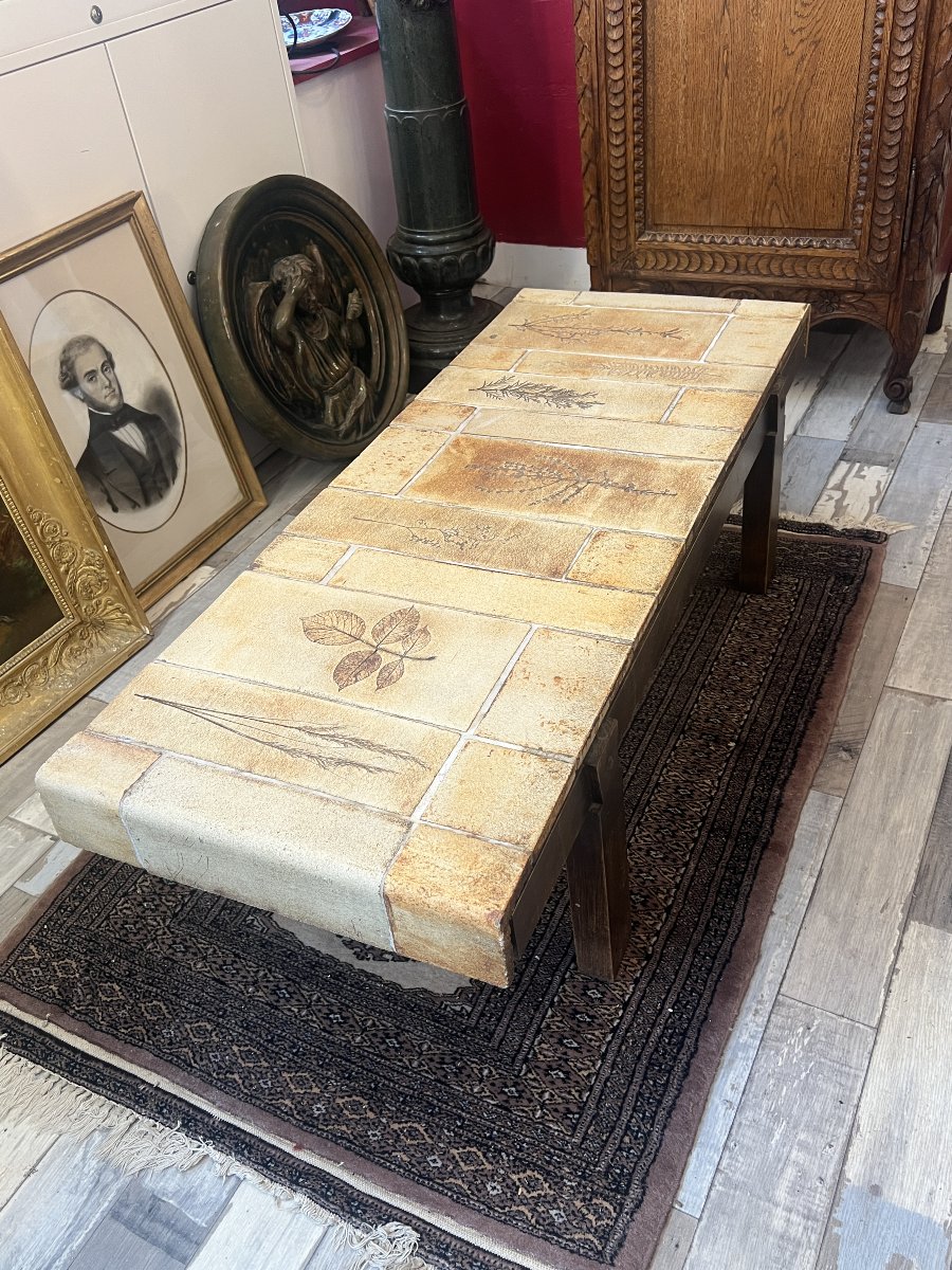 Iconic Coffee Table By Roger Capron, Produced In The 1950s-photo-2