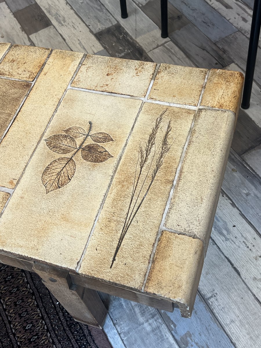 Iconic Coffee Table By Roger Capron, Produced In The 1950s-photo-4