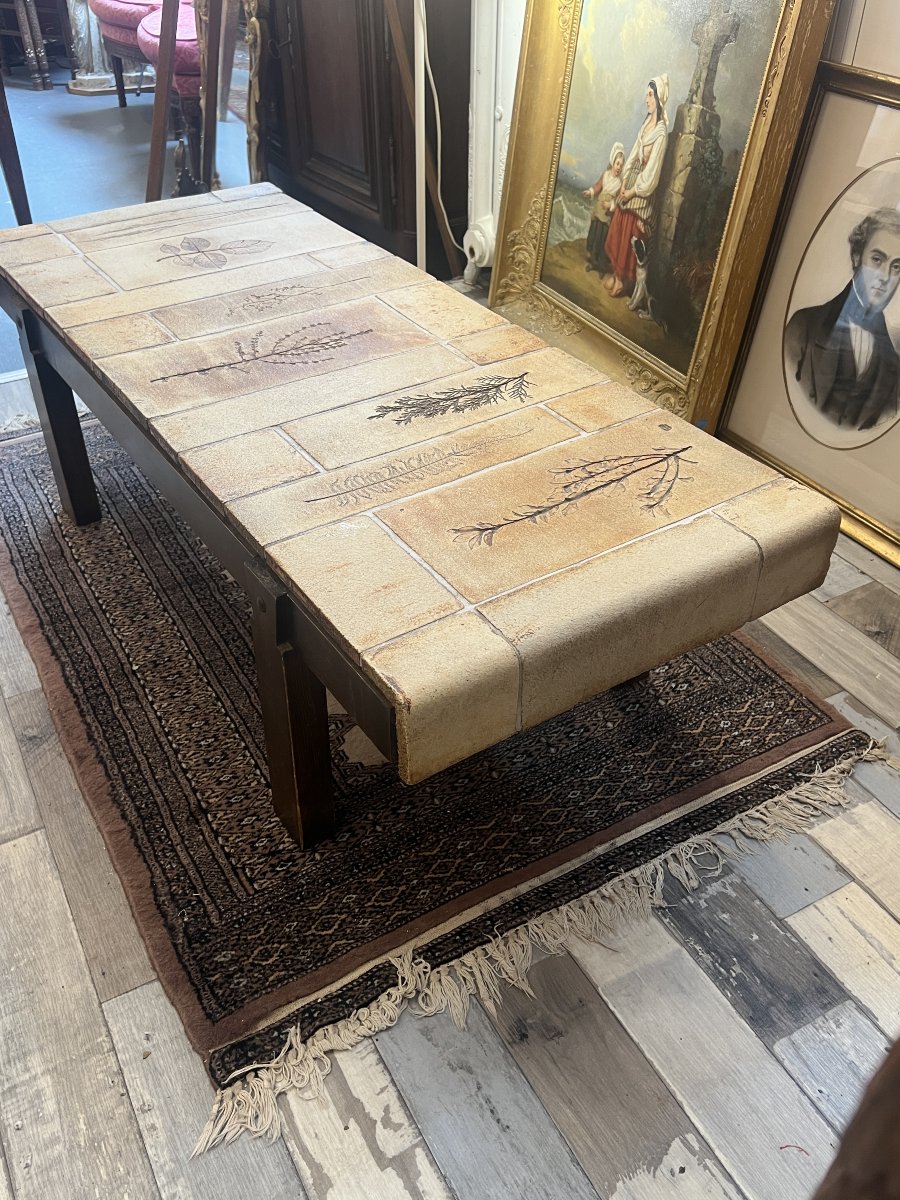 Iconic Coffee Table By Roger Capron, Produced In The 1950s-photo-5