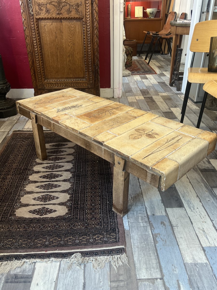 Iconic Coffee Table By Roger Capron, Produced In The 1950s