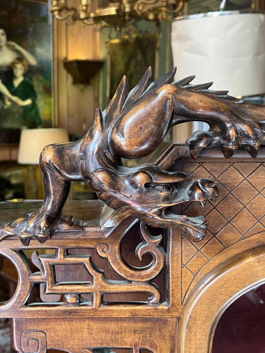 Neo-renaissance Display Cabinet Attributed To The Creative Mind Of Gabriel Viardot, Circa 1890-photo-4