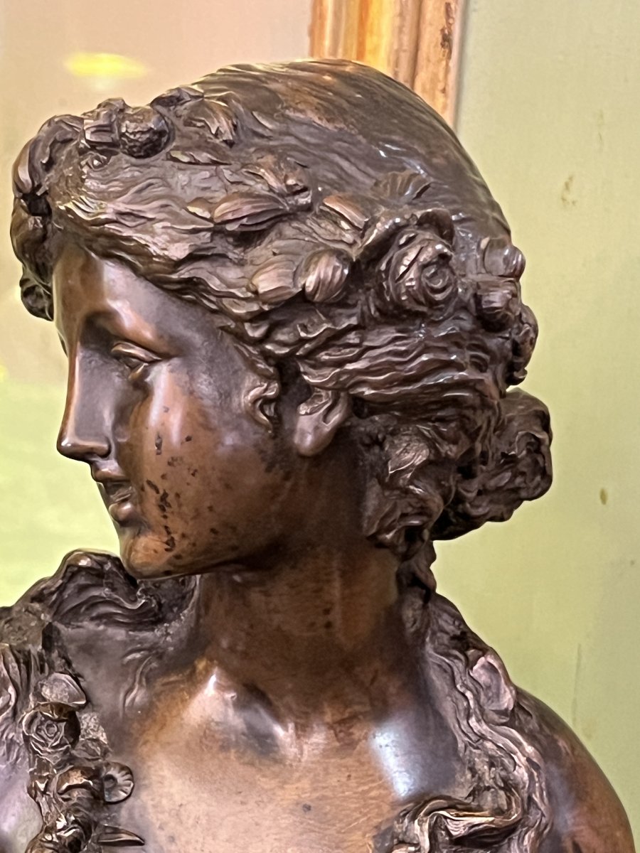 Neoclassical Sculpture. A Reinterpretation Of A Model By Joseph Charles Marin (early 19th Century)-photo-2
