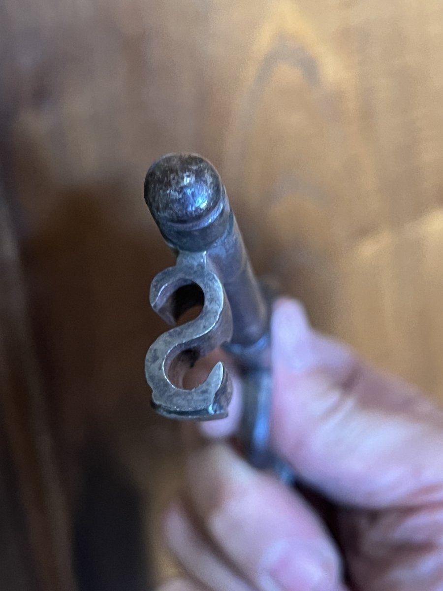 Ancienne armoire en bois sculpté du début du XIXe siècle , petite taille, Hauteur 211 cm-photo-3