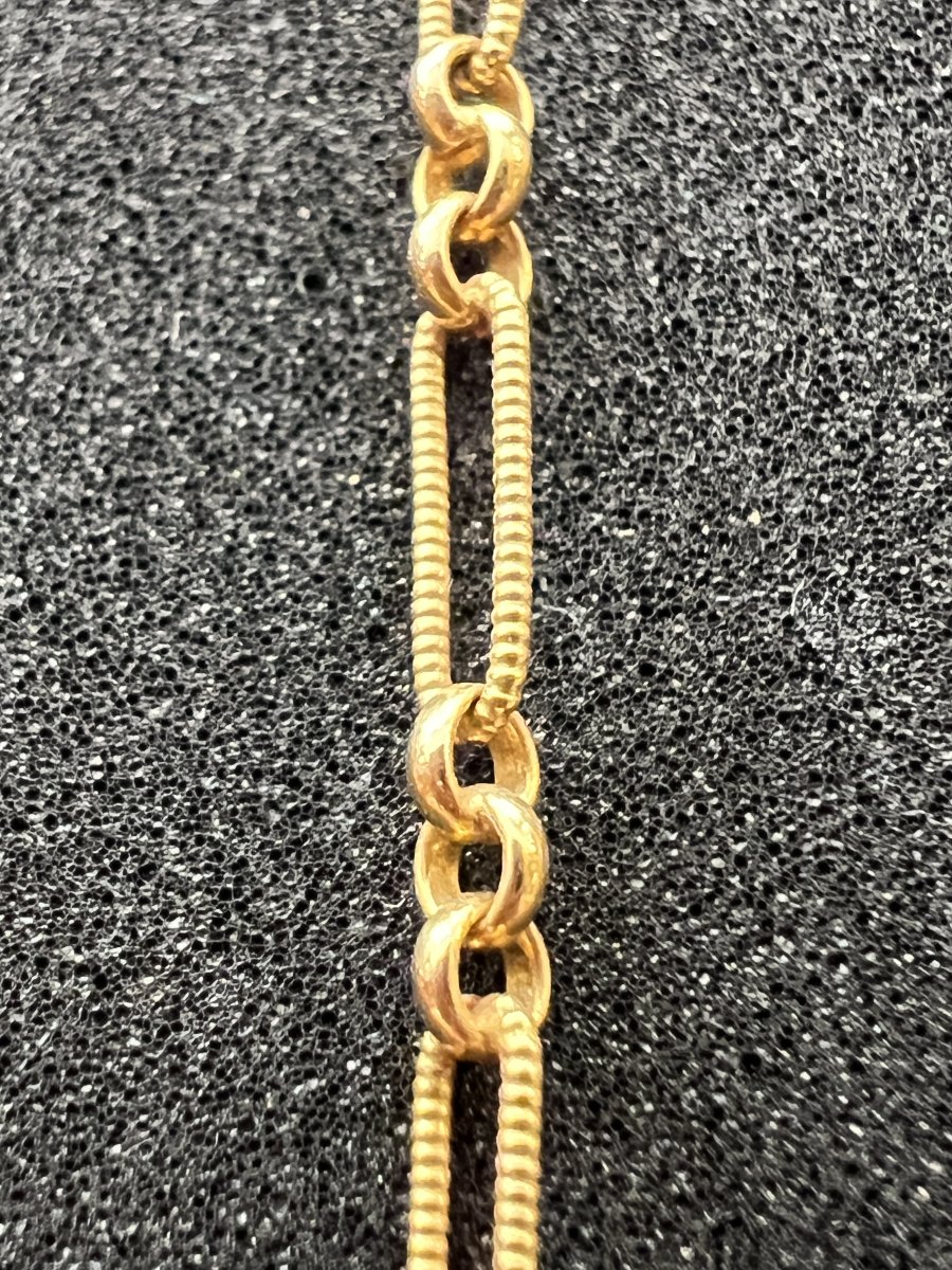Sautoir en or massif 18 K,  Élégance intemporelle et raffinement, longueur 153 cm, et 22.3 grs-photo-1