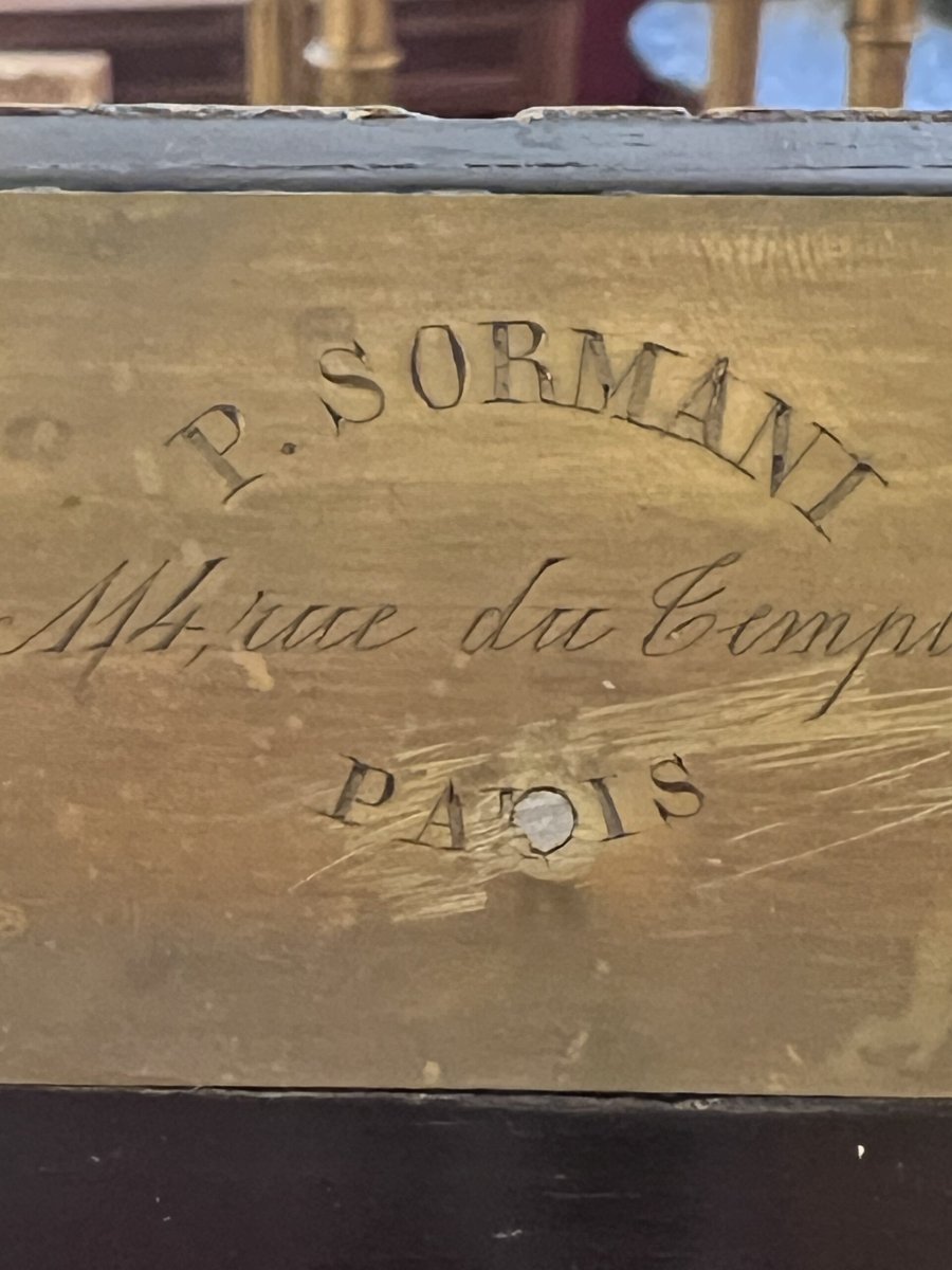 Ecritoire XIXe siècle, estampillé de Paul Sormani, époque Napoléon III, marqueterie-photo-3