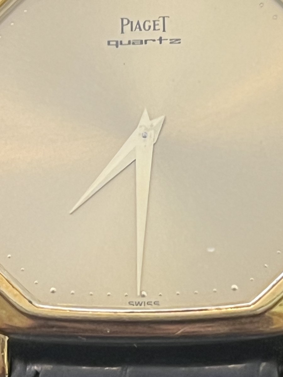 Montre vintage unisex de la grande maison PIAGET, vers 1990 en or jaune 18 Carats-photo-4
