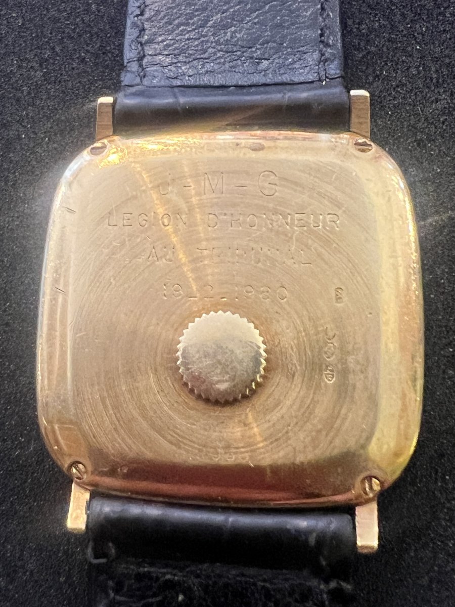 Montre vintage unisex de la grande maison PIAGET, vers 1990 en or jaune 18 Carats-photo-2