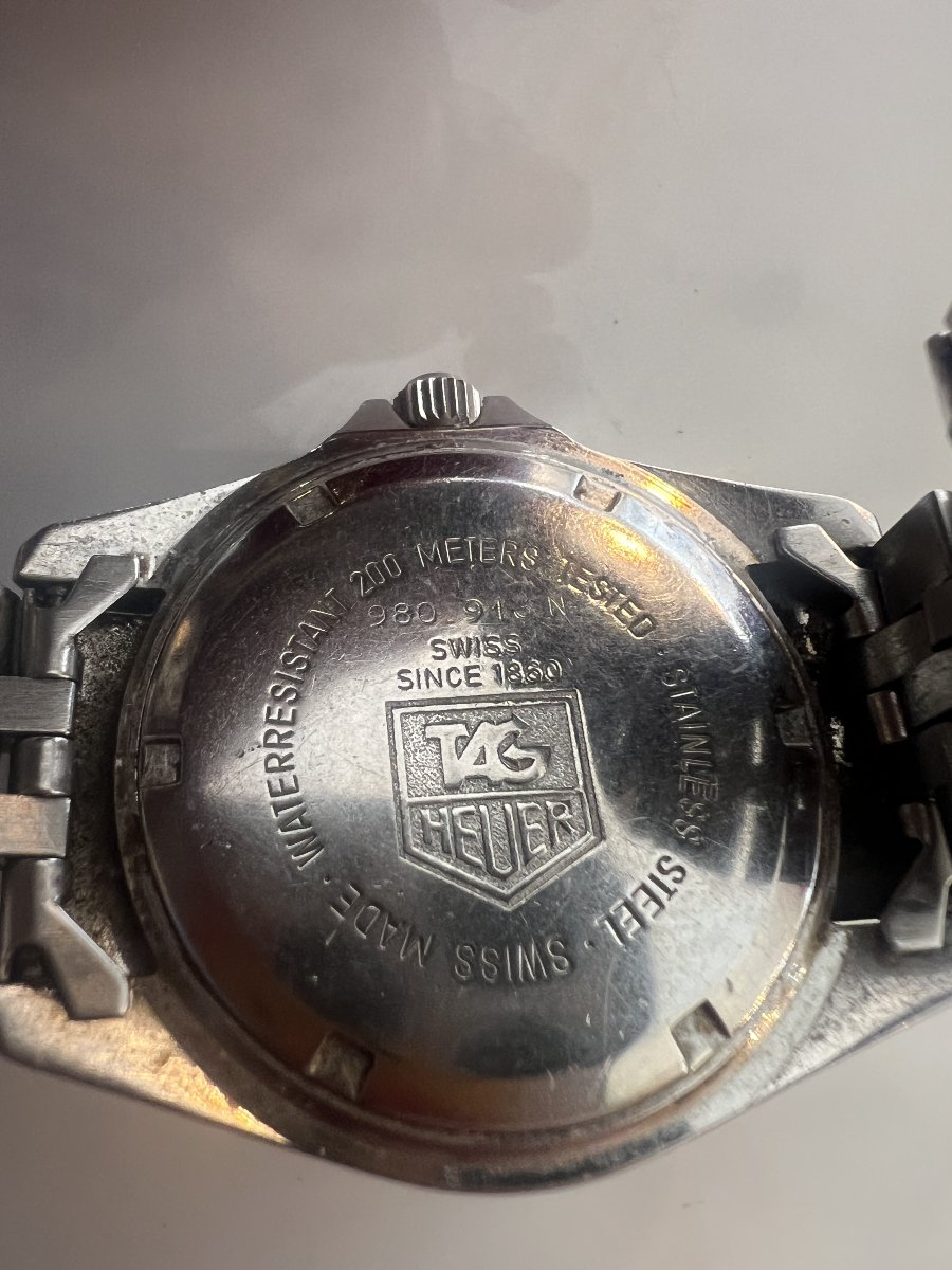 Tag Heuer Professional 1000, Reference 980.913n, Vintage Diving Watch With A Red Dial-photo-3