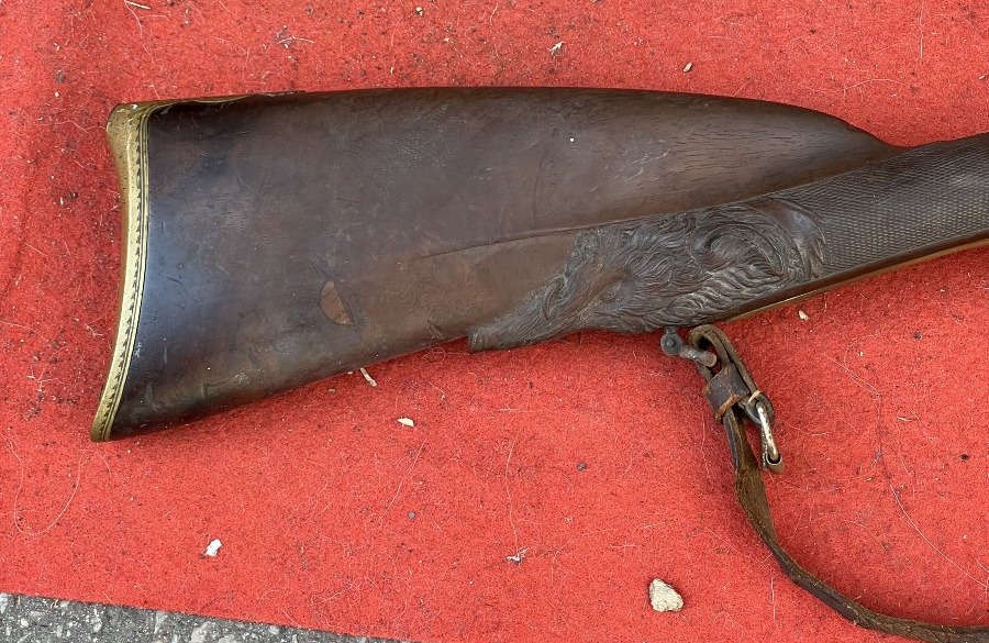 FUSIL DE CHASSE ARTISANAL À PERCUSSION fin XVIIIe, Normandie, Yvetot, répertorié vers 1845-photo-2