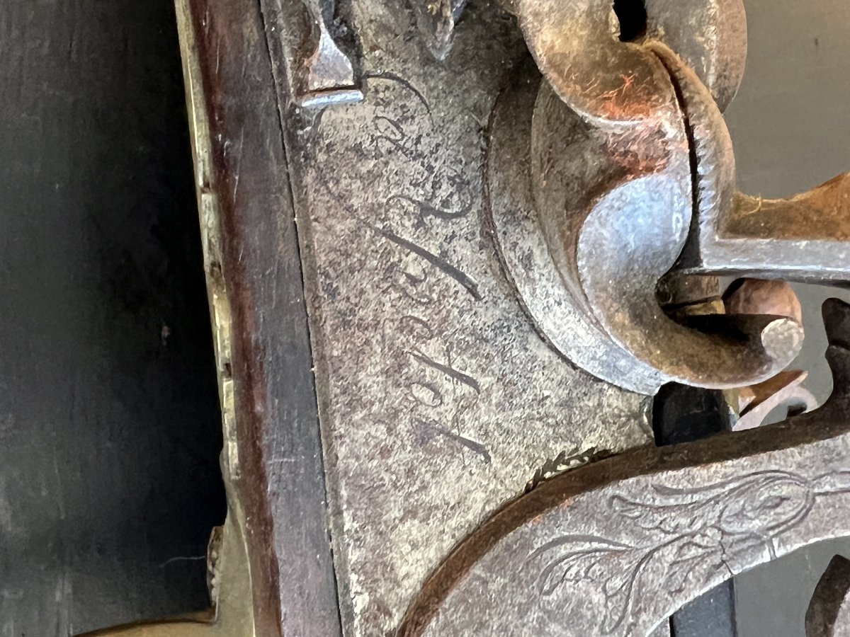 FUSIL DE CHASSE ARTISANAL À PERCUSSION fin XVIIIe, Normandie, Yvetot, répertorié vers 1845-photo-2