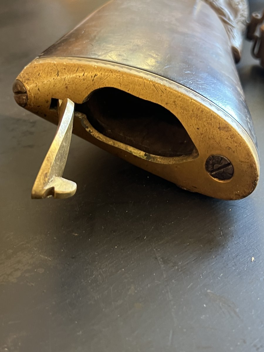 FUSIL DE CHASSE ARTISANAL À PERCUSSION fin XVIIIe, Normandie, Yvetot, répertorié vers 1845-photo-8
