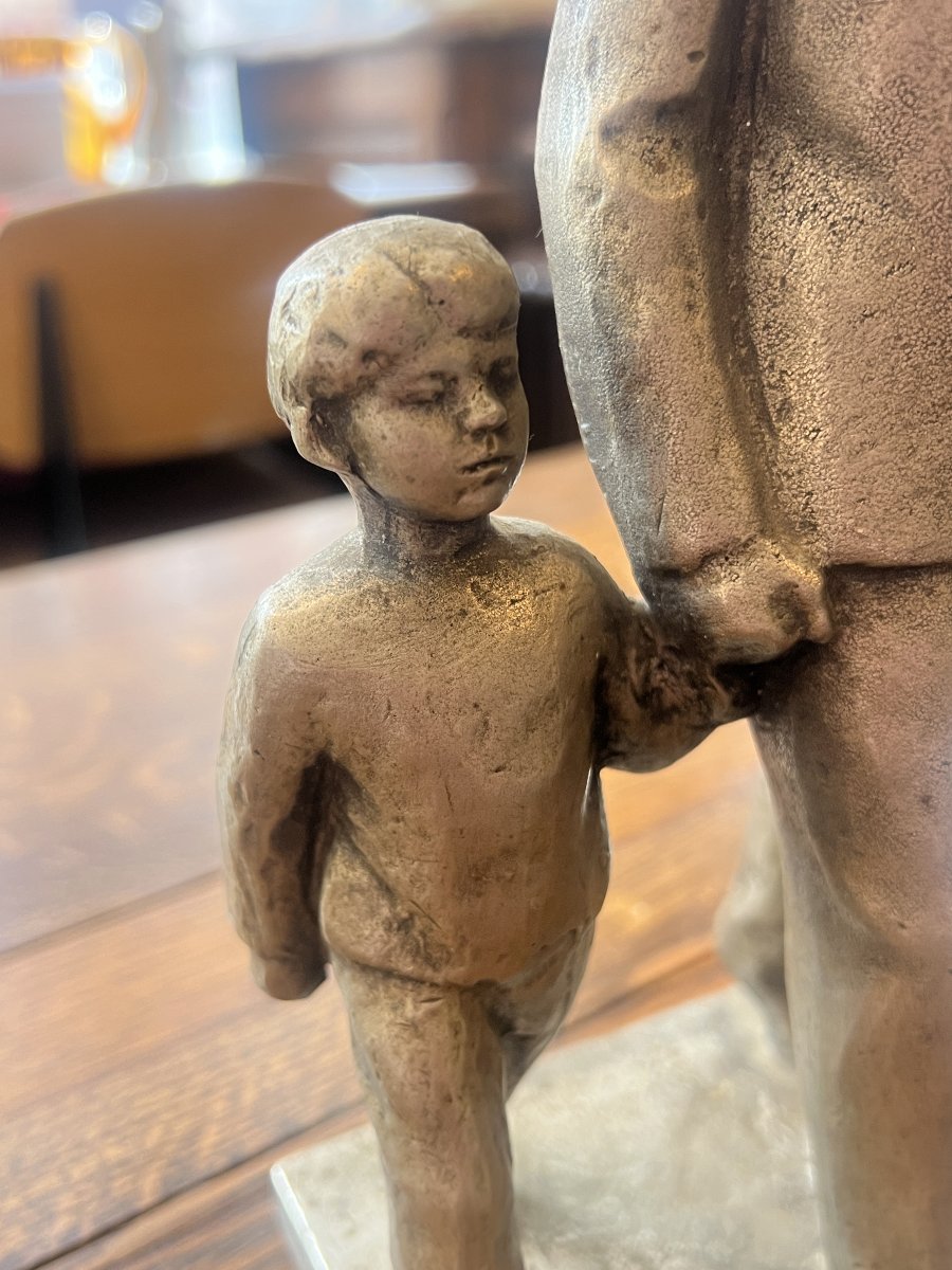 Albert Serafimovich Charkin (1937–2017), Sculpture Of Lenin And The Child, 1973-photo-6