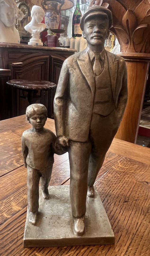 Albert Serafimovich Charkin (1937–2017), Sculpture Of Lenin And The Child, 1973