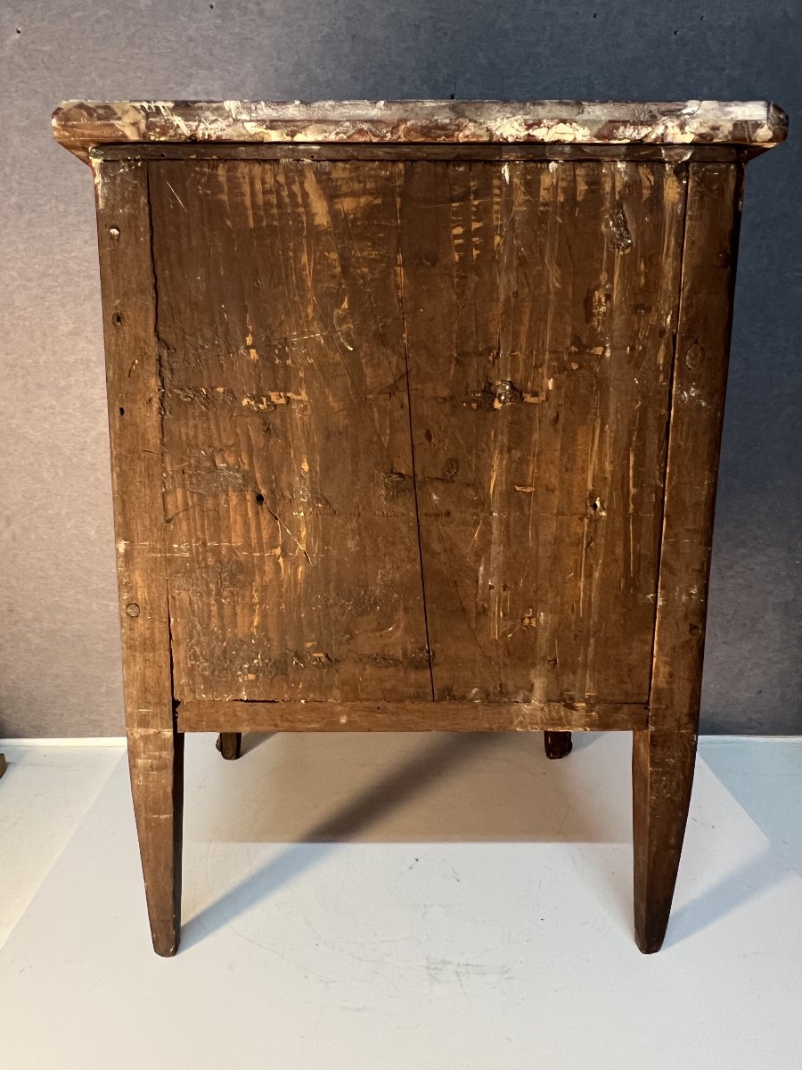 Miniature Chest Of Drawers, Known As A "maîtresse" Chest, Made Of Wood Veneer And Marquetry, Late 18th Century -photo-7