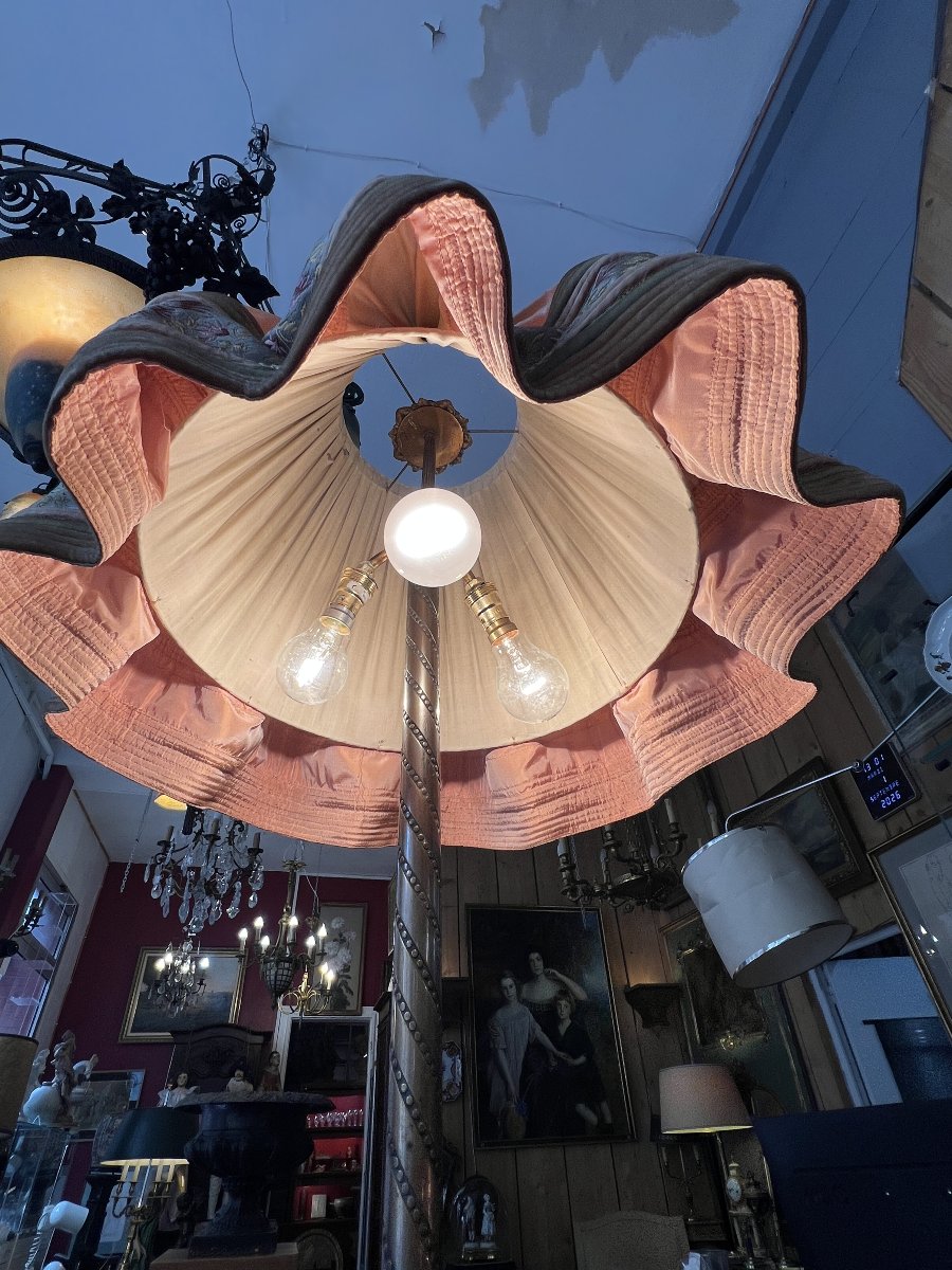 Importante lampe de parquet à tablette d'époque Napoléon III, Époque : Fin du XIXe siècle/ 1870-photo-5