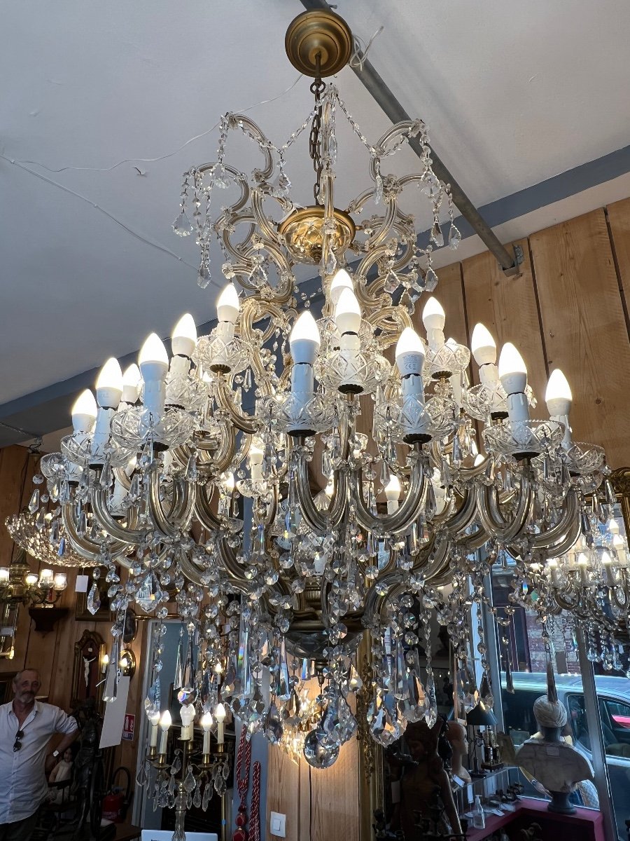 Large Bohemian Crystal Chandelier Maria Theresa 36 Lights-photo-2