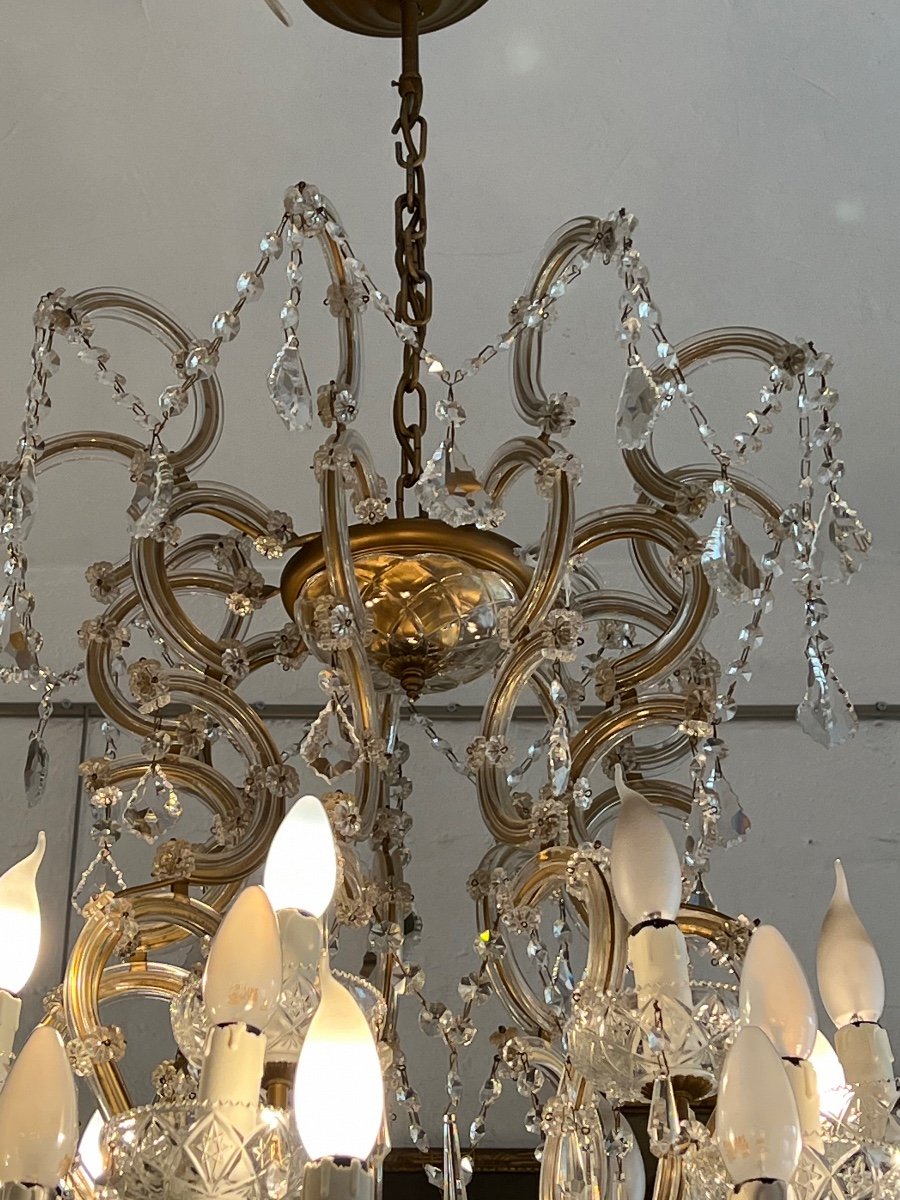 Large Bohemian Crystal Chandelier Maria Theresa 36 Lights-photo-2