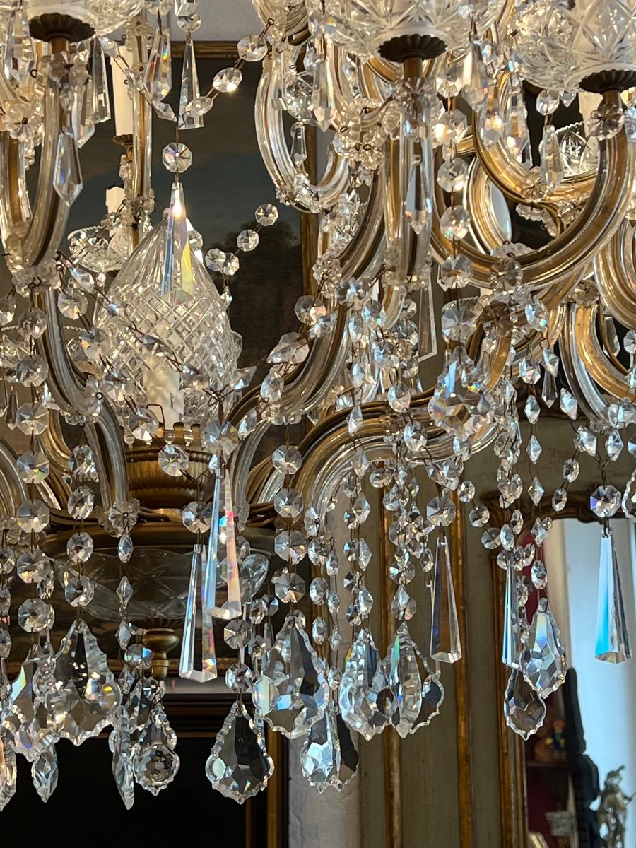 Large Bohemian Crystal Chandelier Maria Theresa 36 Lights-photo-3