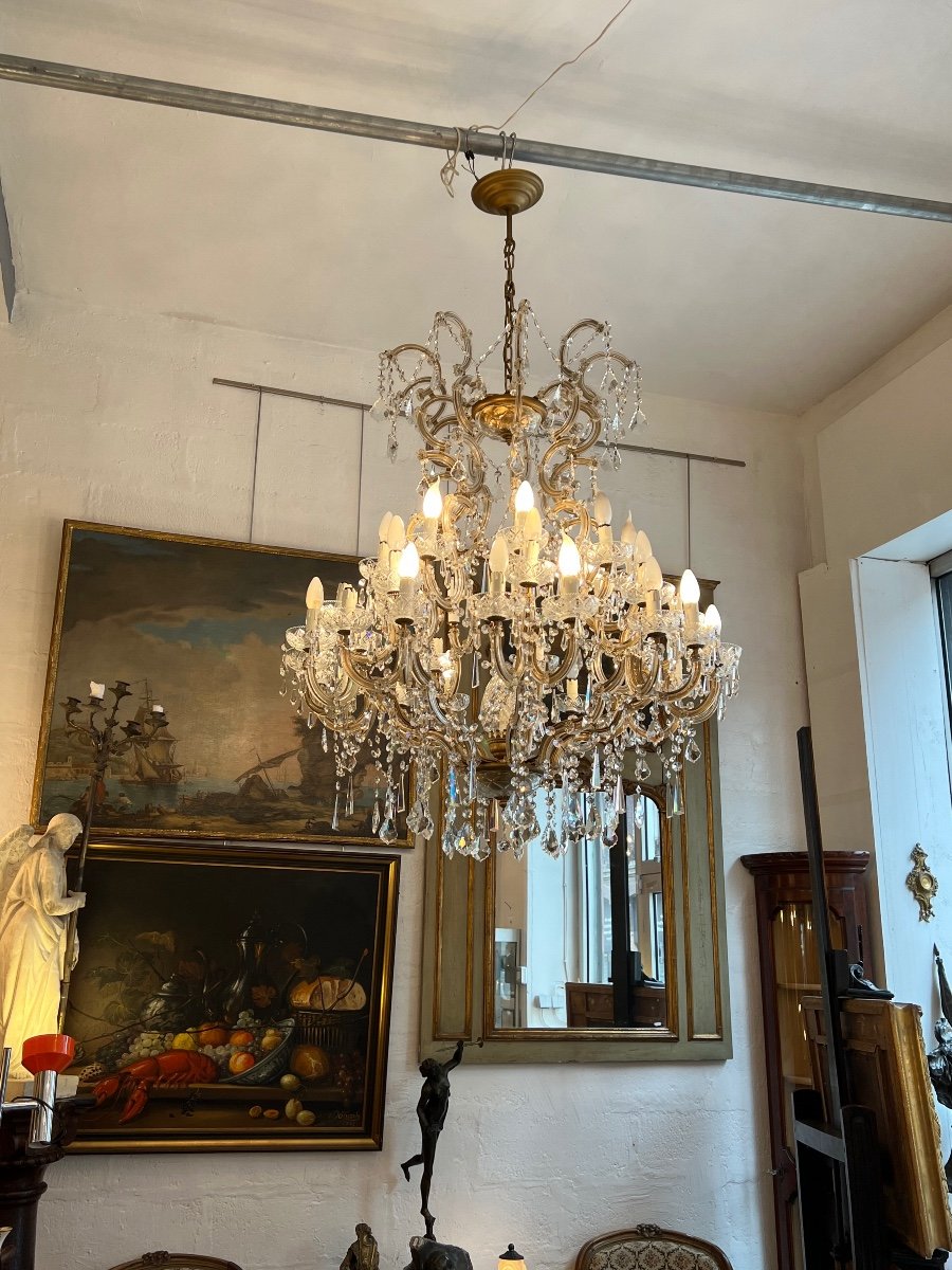Large Bohemian Crystal Chandelier Maria Theresa 36 Lights-photo-4