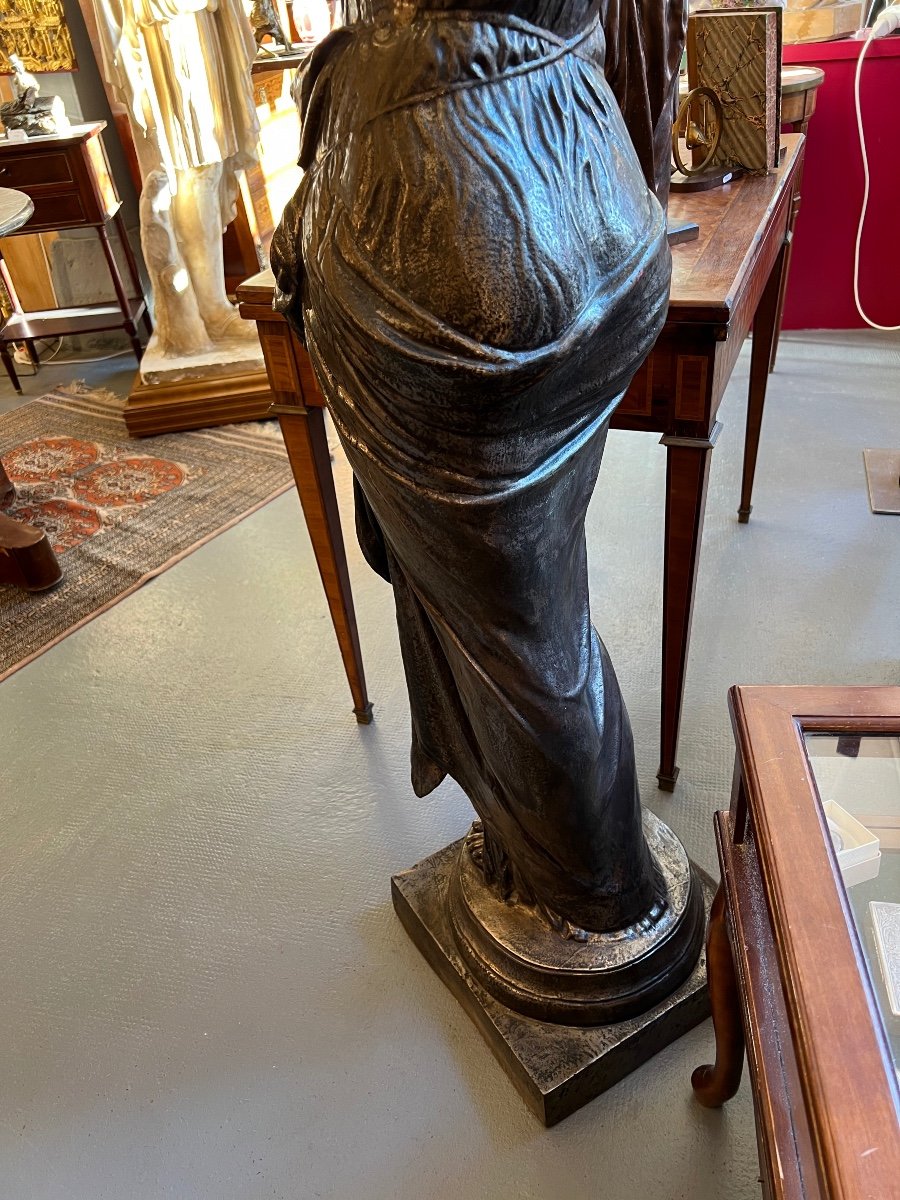 La Fileuse De Procida, D’après Louis Léon Cugnot, Statue-photo-2