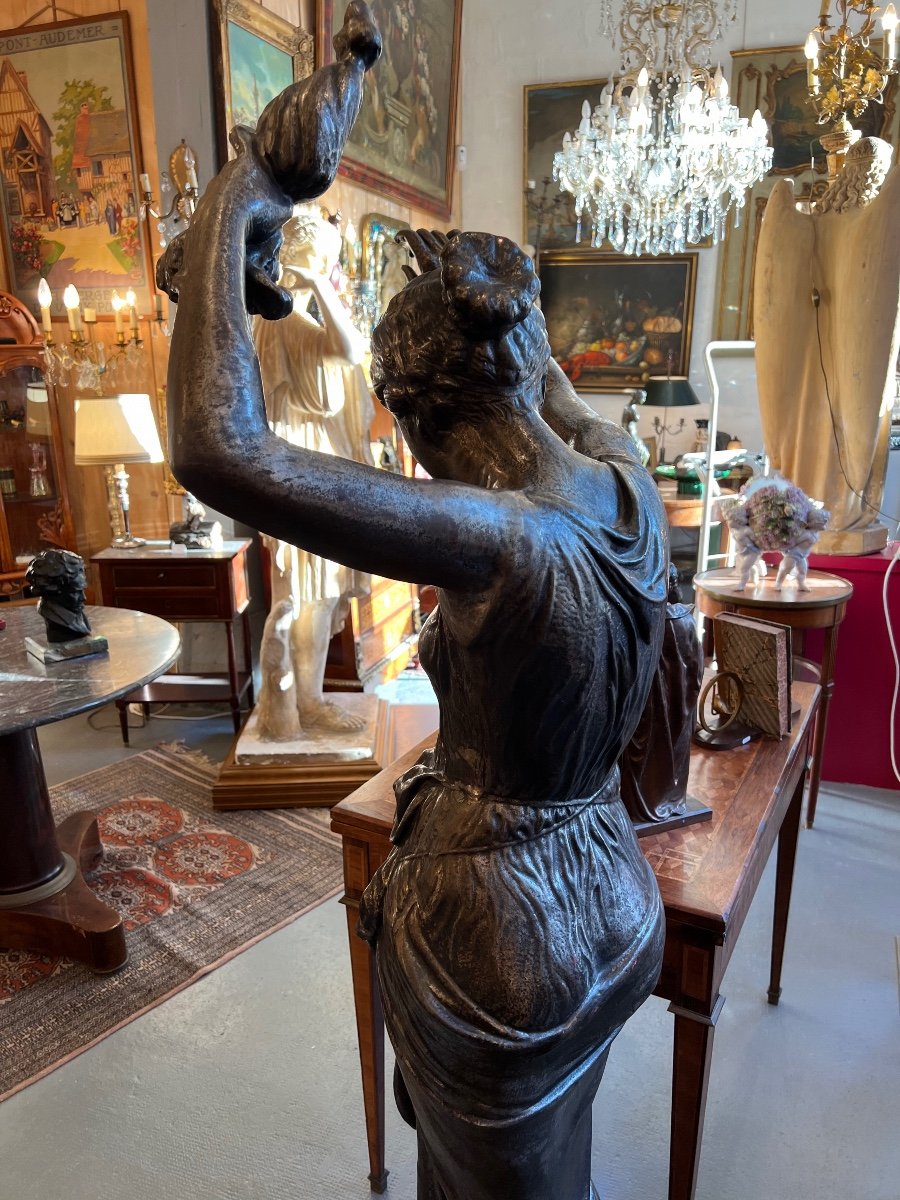 La Fileuse De Procida, D’après Louis Léon Cugnot, Statue-photo-3