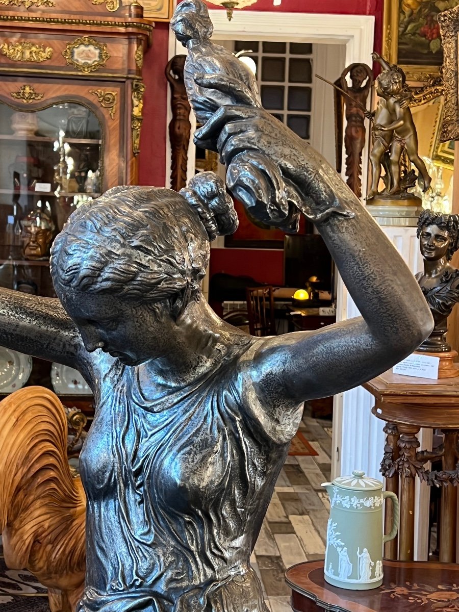 La Fileuse De Procida, D’après Louis Léon Cugnot, Statue-photo-6