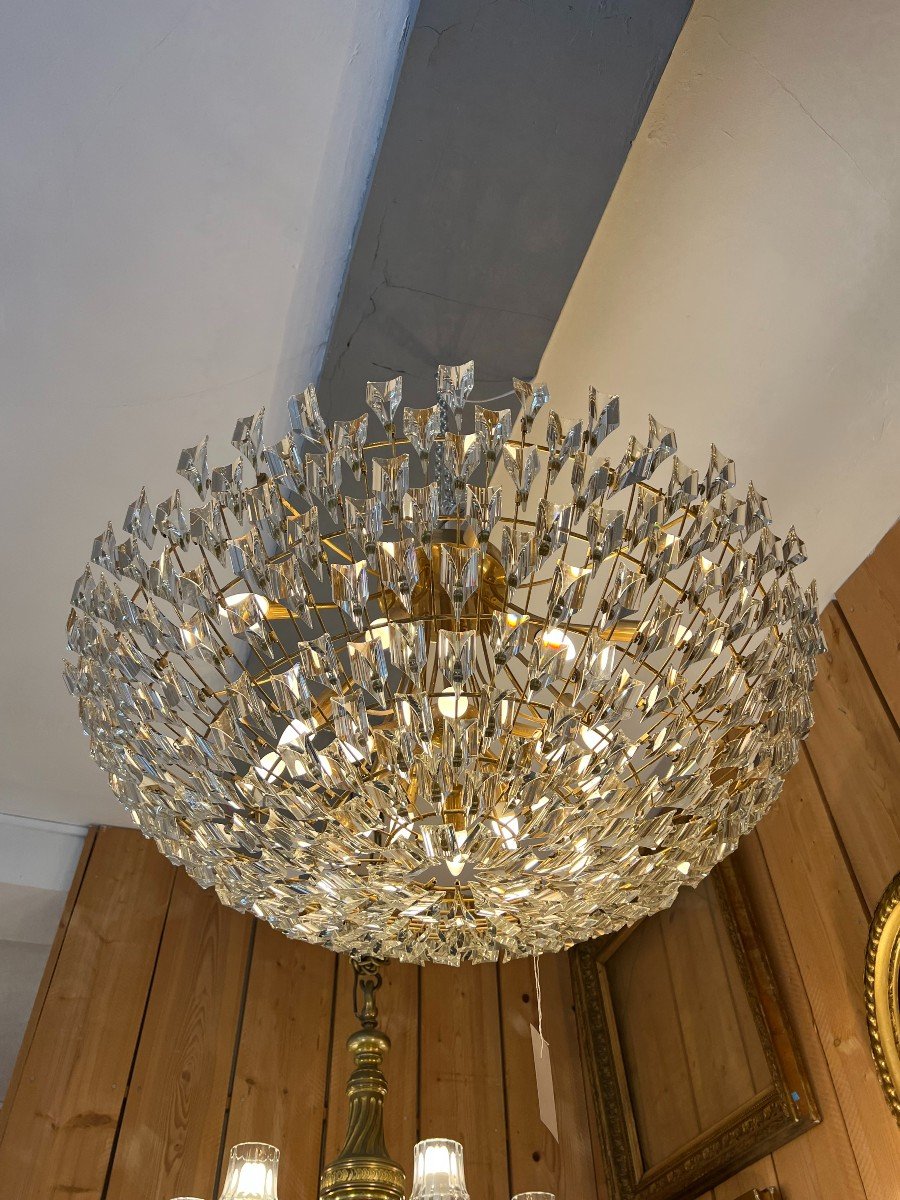 Lustre Suspension Oscar Torlasco Pour Stilkronen? Diamètre 100 Cm, 1970's-photo-2