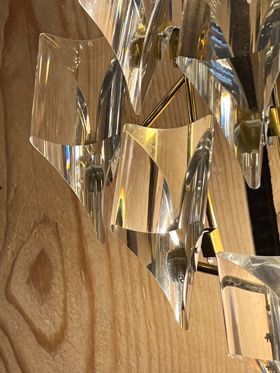 Lustre Suspension Oscar Torlasco Pour Stilkronen? Diamètre 100 Cm, 1970's-photo-8