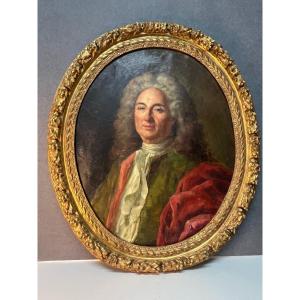 Magnificent, Oil On Canvas, Representative Robert, Le Lorrain, 17th Century Carved Wooden Frame