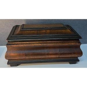17th Century Carved Wooden Wedding System Box With Secret Compartments