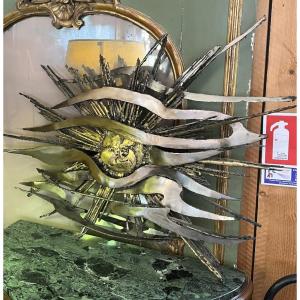 Jacques Lerebourg (1982) – *soleil Brutaliste* (raw Iron), Signed And Dated On The Reverse