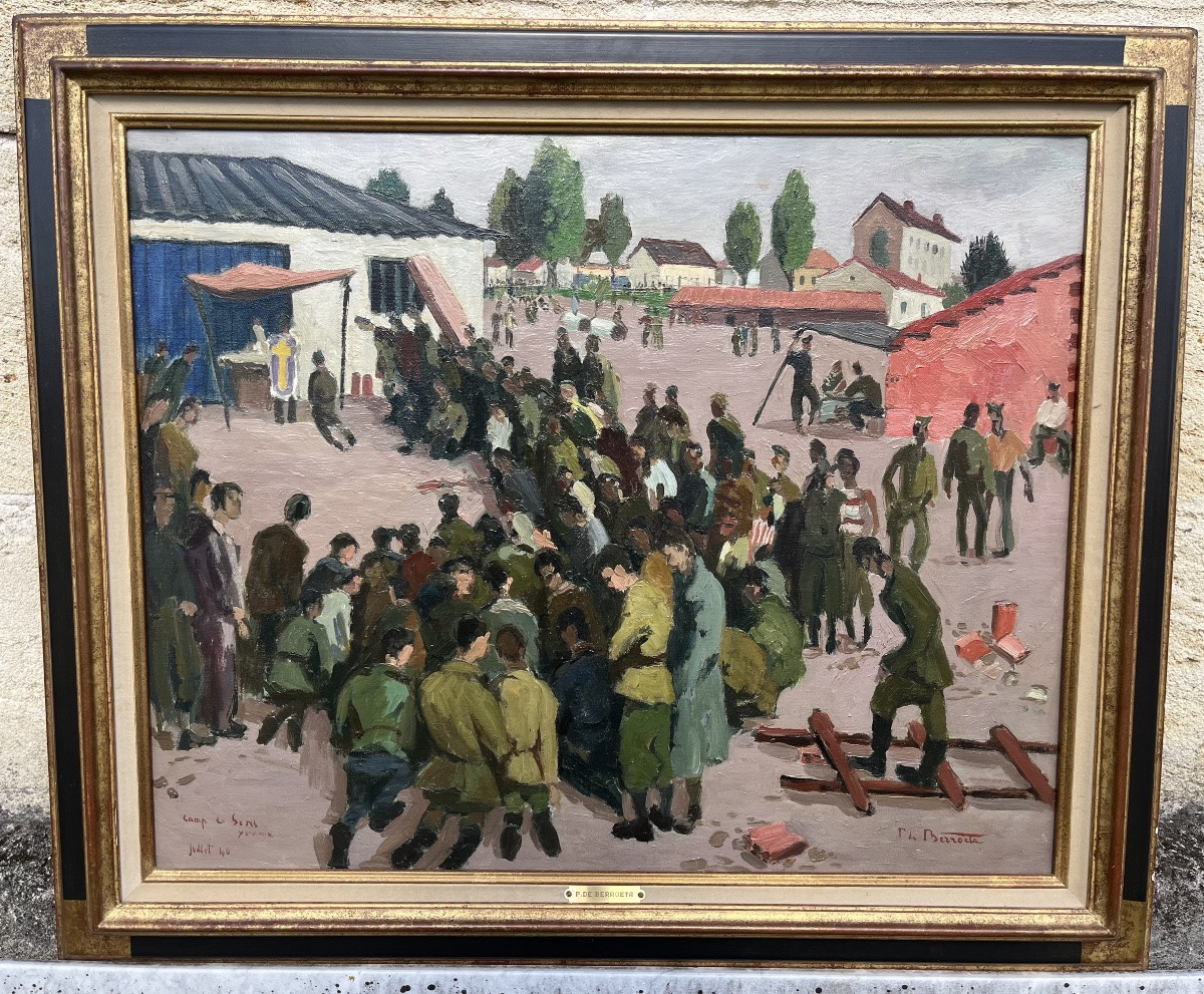 Pierre De Berroeta Oil On Canvas -photo-2