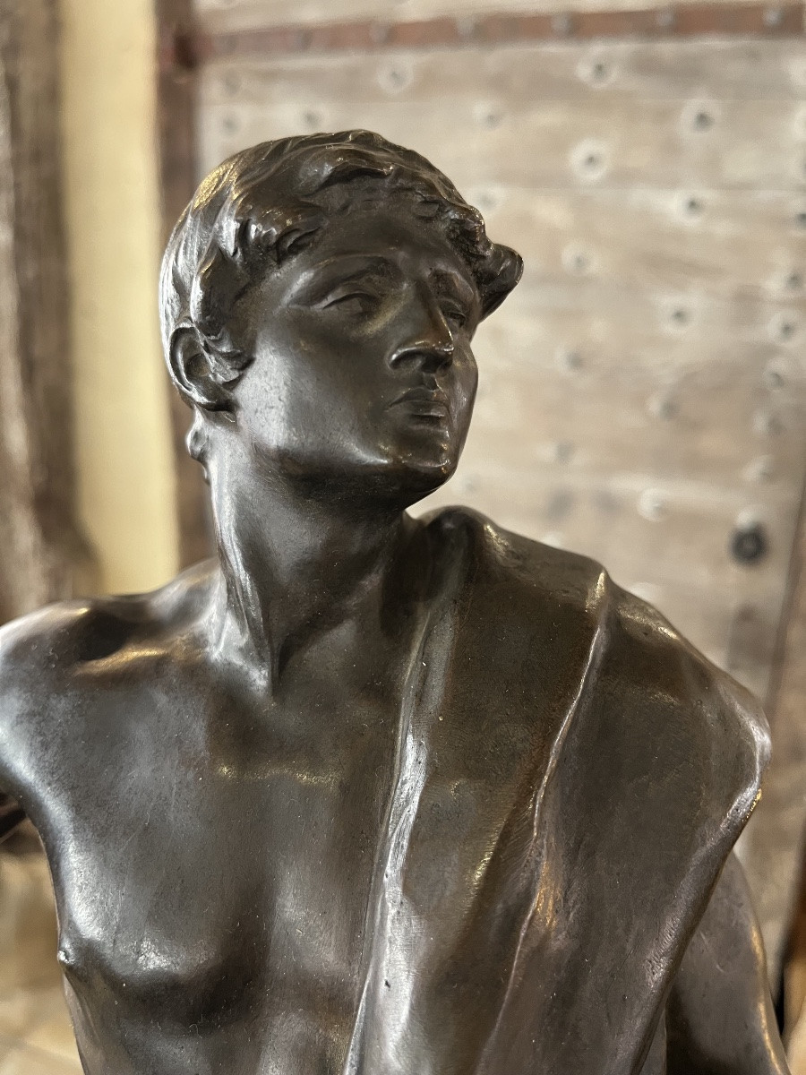 Bronze signé G.Colin Le chemin parcouru -photo-4