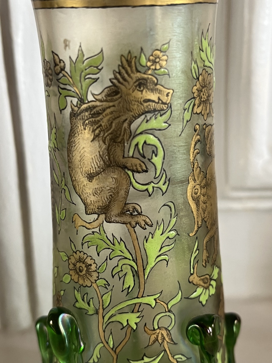 Alphonse Giboin Enameled Vase -photo-5