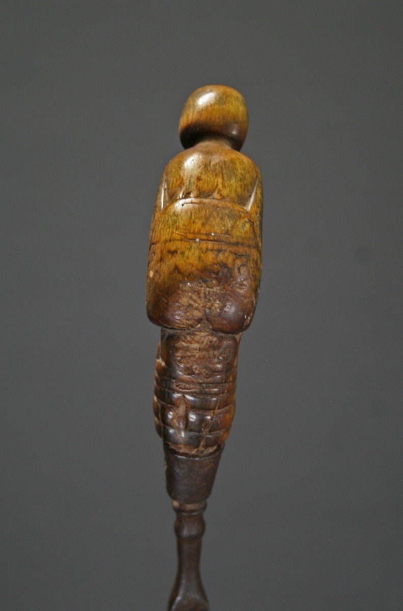 Ancienne Spatule En Chaux Sasak Lombok Indonésie Corne Sculptée betel-photo-4
