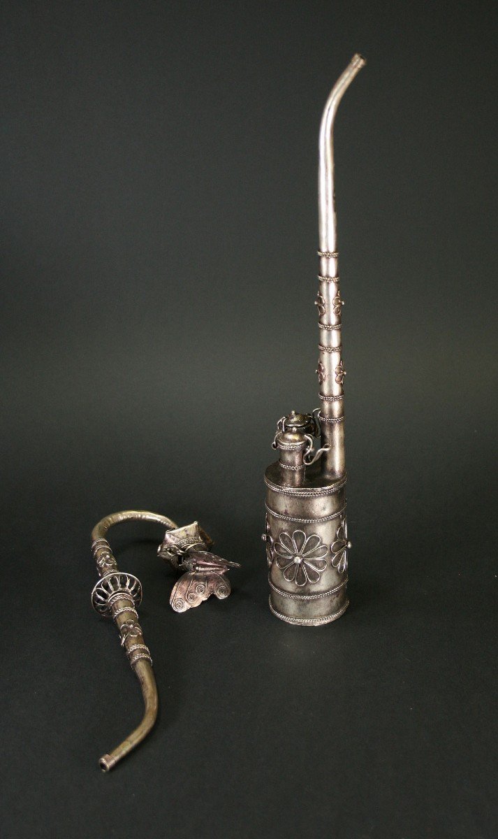 Deux Pipes à Opium Vintage asiatique-photo-3