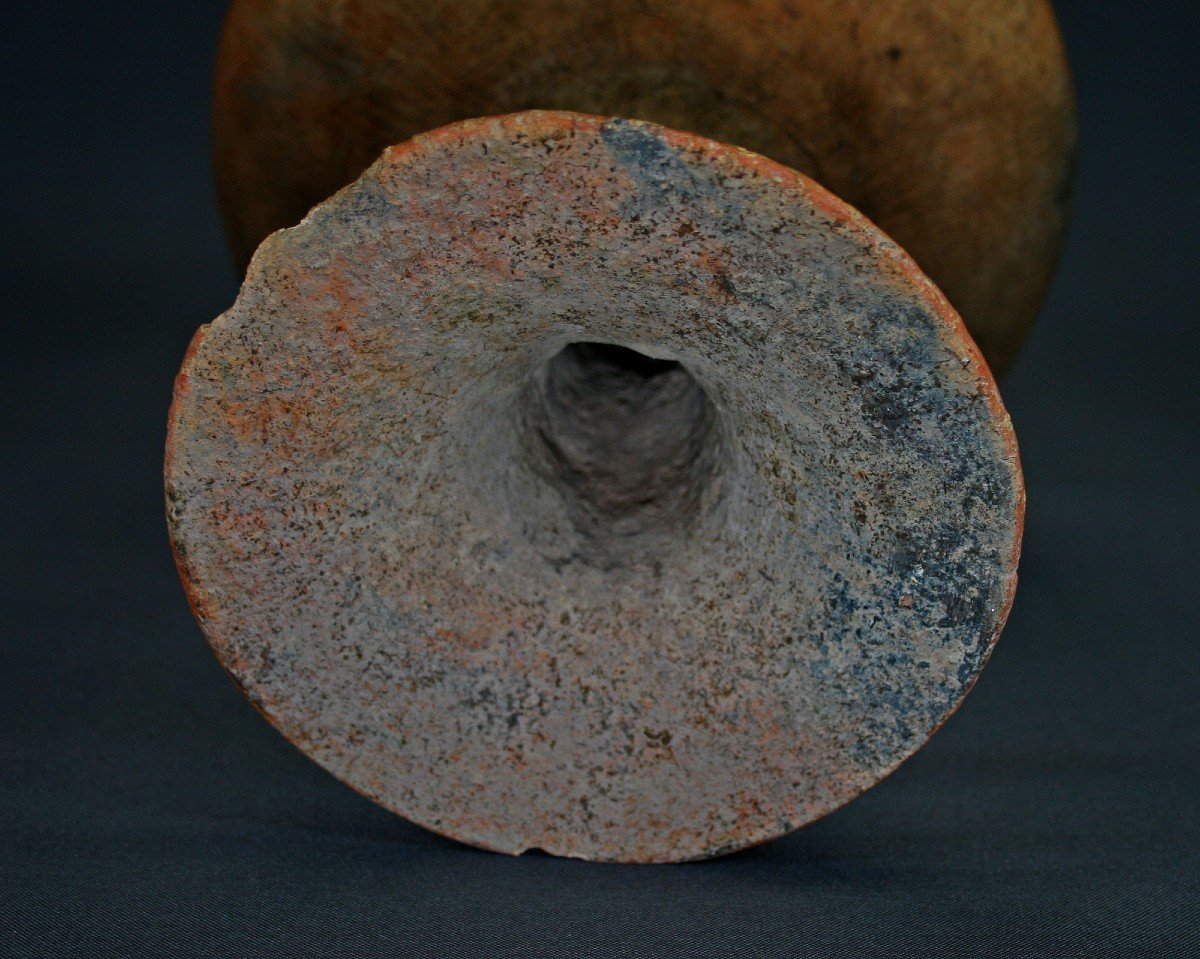 Ban Chiang, Thailand, 3rd - 1st Century Bc  Terracotta Pedestal Bowl -photo-8