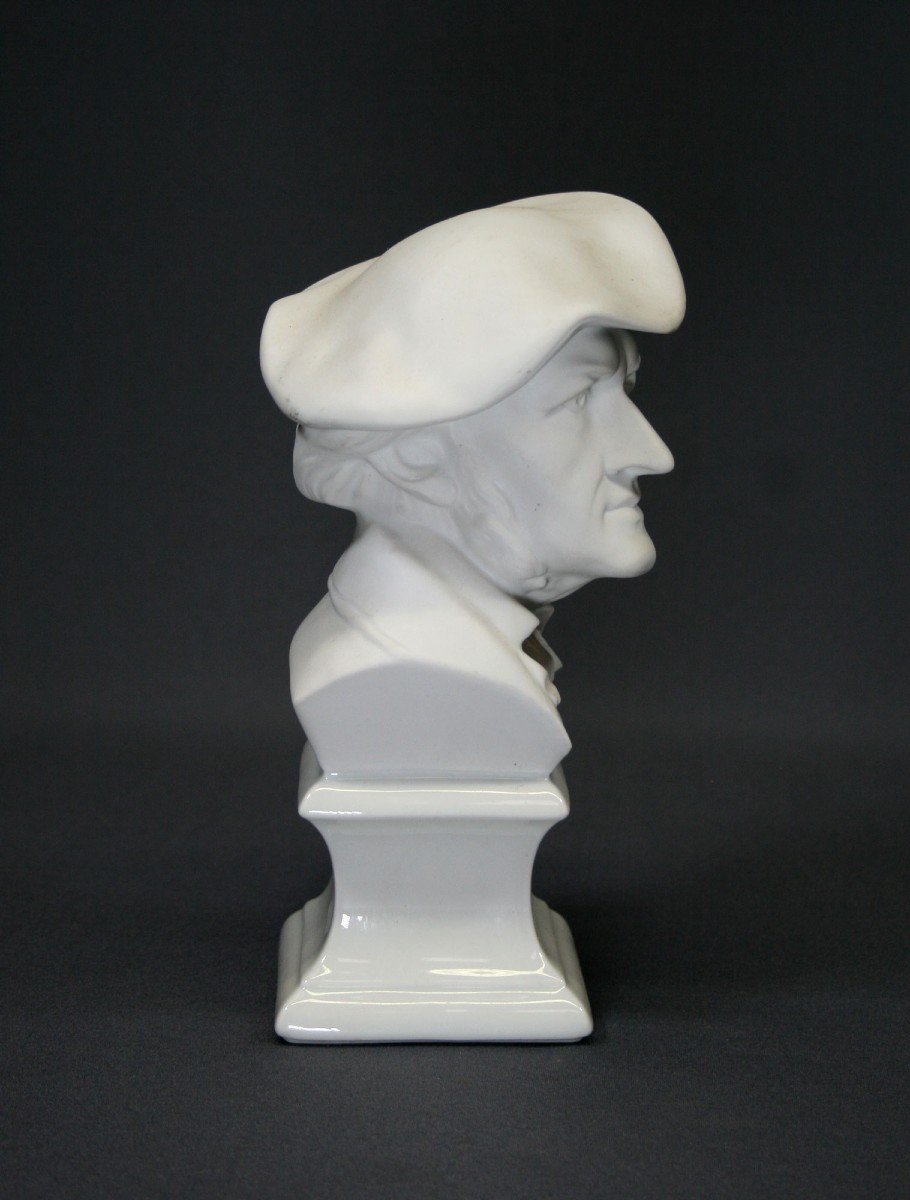 Buste De Wagner Porcelaine Biscuit De Limoges Opéra Musique Musicien Compositeur Classique-photo-4