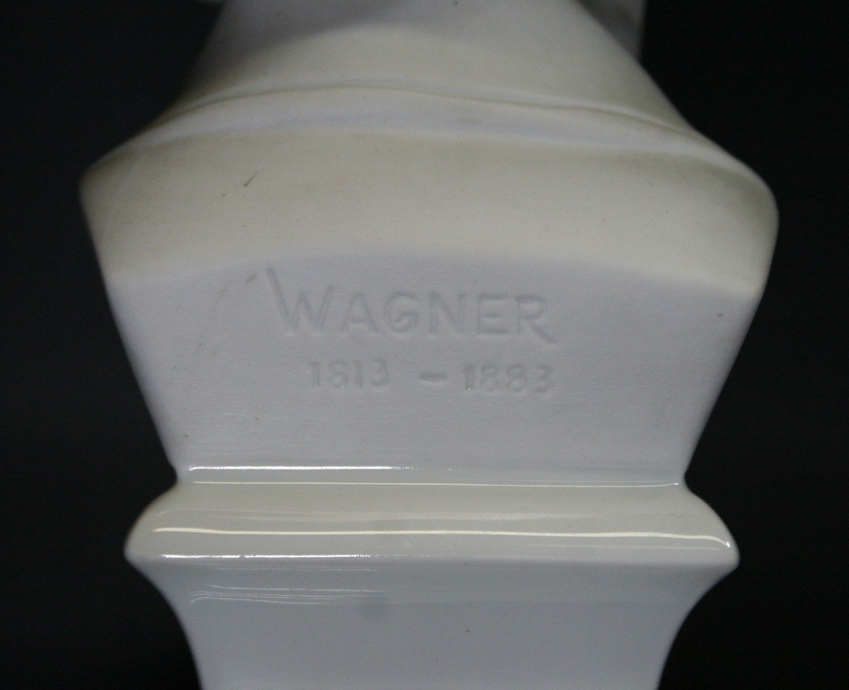 Buste De Wagner Porcelaine Biscuit De Limoges Opéra Musique Musicien Compositeur Classique-photo-2