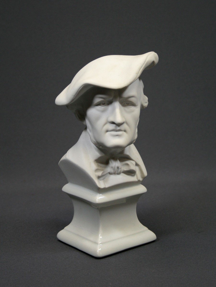 Buste De Wagner Porcelaine Biscuit De Limoges Opéra Musique Musicien Compositeur Classique