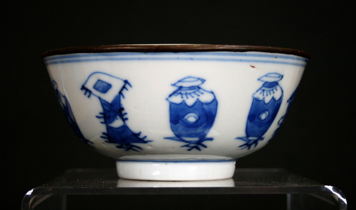 Bleu De Hue Bol - Porcelaine Chinoise Ancienne Pour Le Marché Vietnamien-photo-2