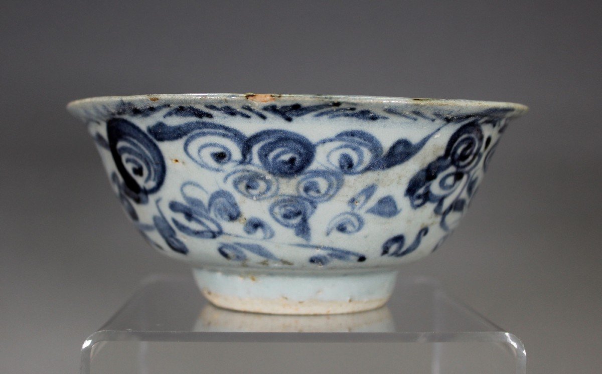 Antique Chinese Porcelain Blue And White Bowl Ming Period-photo-3