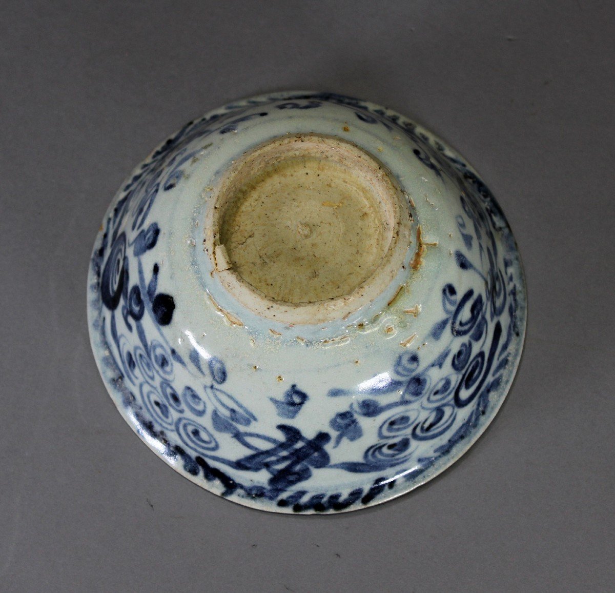 Antique Chinese Porcelain Blue And White Bowl Ming Period-photo-2