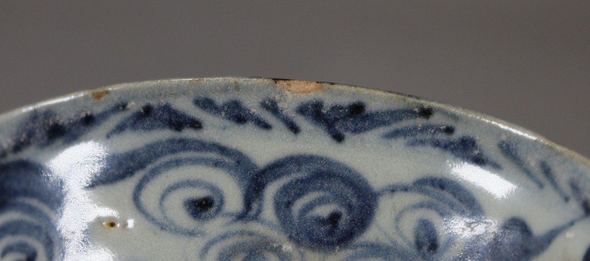 Antique Chinese Porcelain Blue And White Bowl Ming Period-photo-3