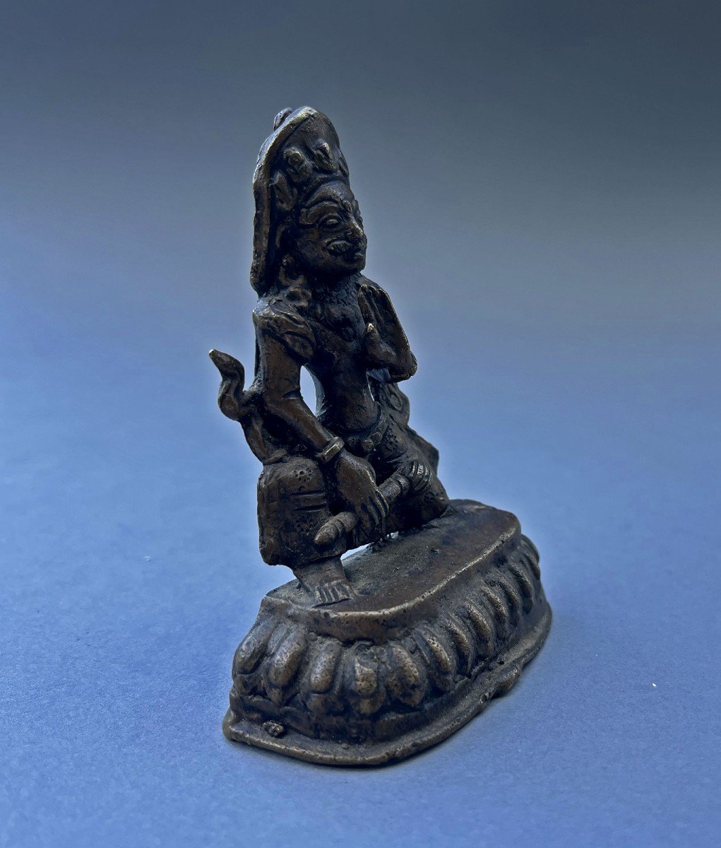 Bhima Bhīmasena Newari Népalais Bronze Hindou Bouddhiste Dieu Du Commerce Et De La Prospérité-photo-4